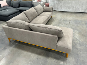 Macy’s 113” Jollene 2-Pc Fabric Sectional (Slate Gray)