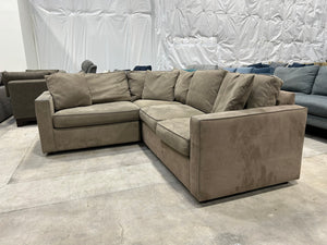 Room & Board 3-Pc Ultrasuede Orson Sectional