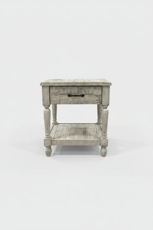 White Farmhouse Nightstand