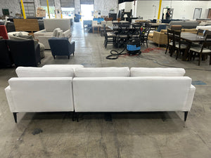 West Elm Andes 2-Piece Chaise Sectional (White Sunbrella)