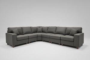 6-Pc Modular Dark Gray Sectional