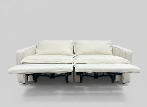 Homebody White Modular Power Recliner Sofa