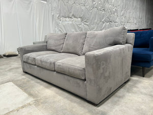 Crate & Barrel 88” Axis Sofa (Nickel)