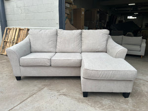 Light Gray Reversible Chaise Sofa