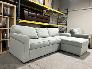 Jonathan Louis Turquoise Reversible Chaise Sectional