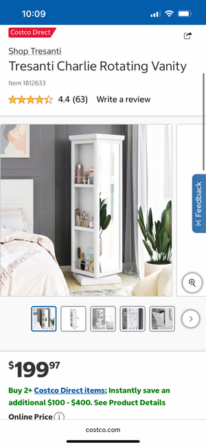 *Brand-New* Tresanti Charlie Rotating Vanity