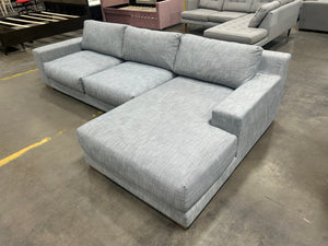 West Elm Dalton 2-Piece Chaise Sectional (Graphite)