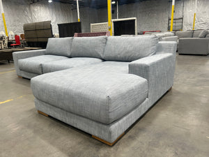 West Elm Dalton 2-Piece Chaise Sectional (Graphite)