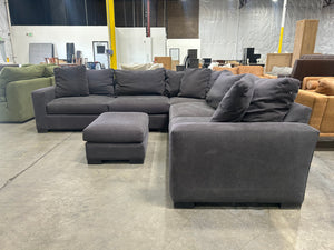 Room & Board 3-Pc Metro L-Shaped Sectional