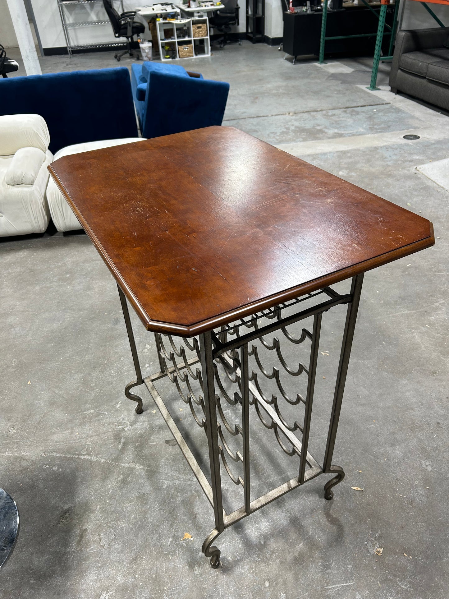 Wood & Metal High-Top Bar Table