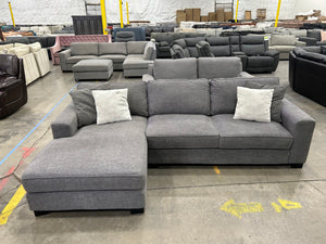 Modern Gray LAF Chaise Sectional
