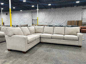 King Hickory Beige L-Shaped Sectional