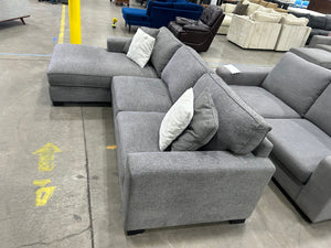 Modern Gray LAF Chaise Sectional