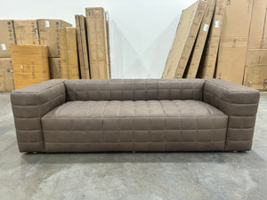 *Brand-New* Moe’s Home Callan Leather Dark Brown Sofa