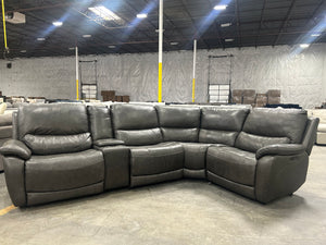 Gilman Creek Wylder 5-Pc Leather Power Reclining Sectional