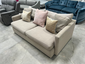 Crate & Barrel 83” Lounge Deep Sofa (Beige)