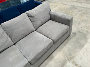 Crate & Barrel 88” Axis Sofa (Nickel)