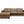 Brown Leather MCM Chaise Sectional