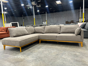 Macy’s 113” Jollene 2-Pc Fabric Sectional (Slate Gray)