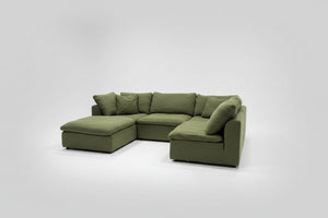 Joybird Bryant 5-Pc Modular Sectional (Faithful Olive)