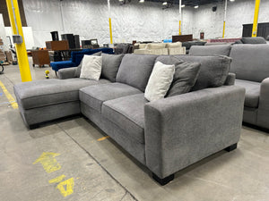 Modern Gray LAF Chaise Sectional