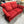 Davis & Shaw Studded Red Loveseat