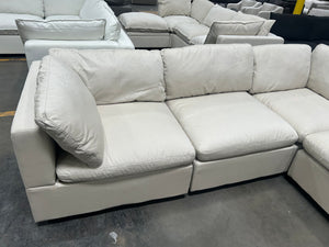 Albany Park Kova Box Cushion Corner Sectional (Dune Performance Linen)