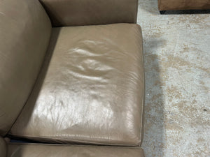 Room & Board Taupe Leather Jasper Sectional