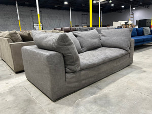 Restoration Hardware Cloud 84” Bench-Cushion Sofa (Charcoal)