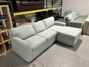 Jonathan Louis Turquoise Reversible Chaise Sectional