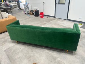 CB2 Emerald Velvet Avec Sofa