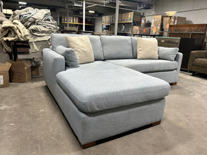 Interior Define Light Blue Charley Sectional