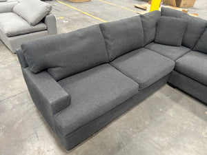 Z Gallerie Dark Gray L-Shaped Sectional