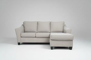 Light Gray Reversible Chaise Sofa