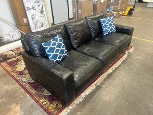 Black Leather Sleeper Sofa