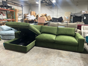 BRAND-NEW Joybird Holt Sectional w/Storage Chaise (Royale Forest)