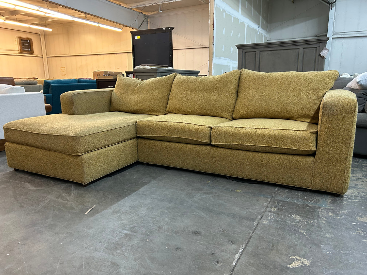 Yellow Chaise Sectional