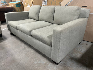 Pottery Barn 81” Light Gray York Square Arm Sofa