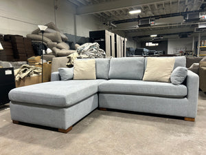 Interior Define Light Blue Charley Sectional