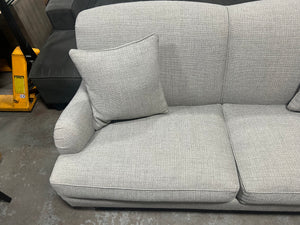 Ethan Allen Gray 76” Oxford Sofa