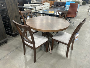 Bayside Furnishings Lathan 48” Round Dining Table & Chair Set