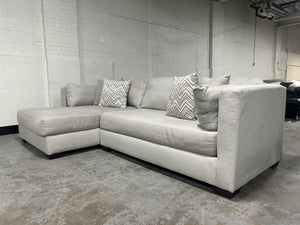 2-Pc Light Gray LAF Chaise Sectional
