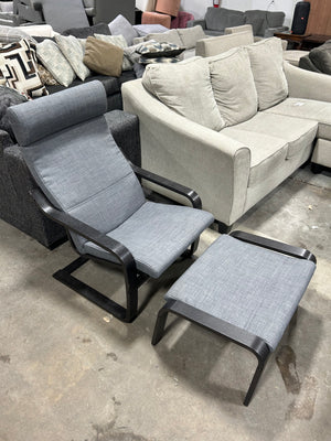 IKEA Patio Chair w/Ottoman
