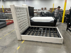 RH Adler Diamond-Tufted Shelter Bed (Queen)
