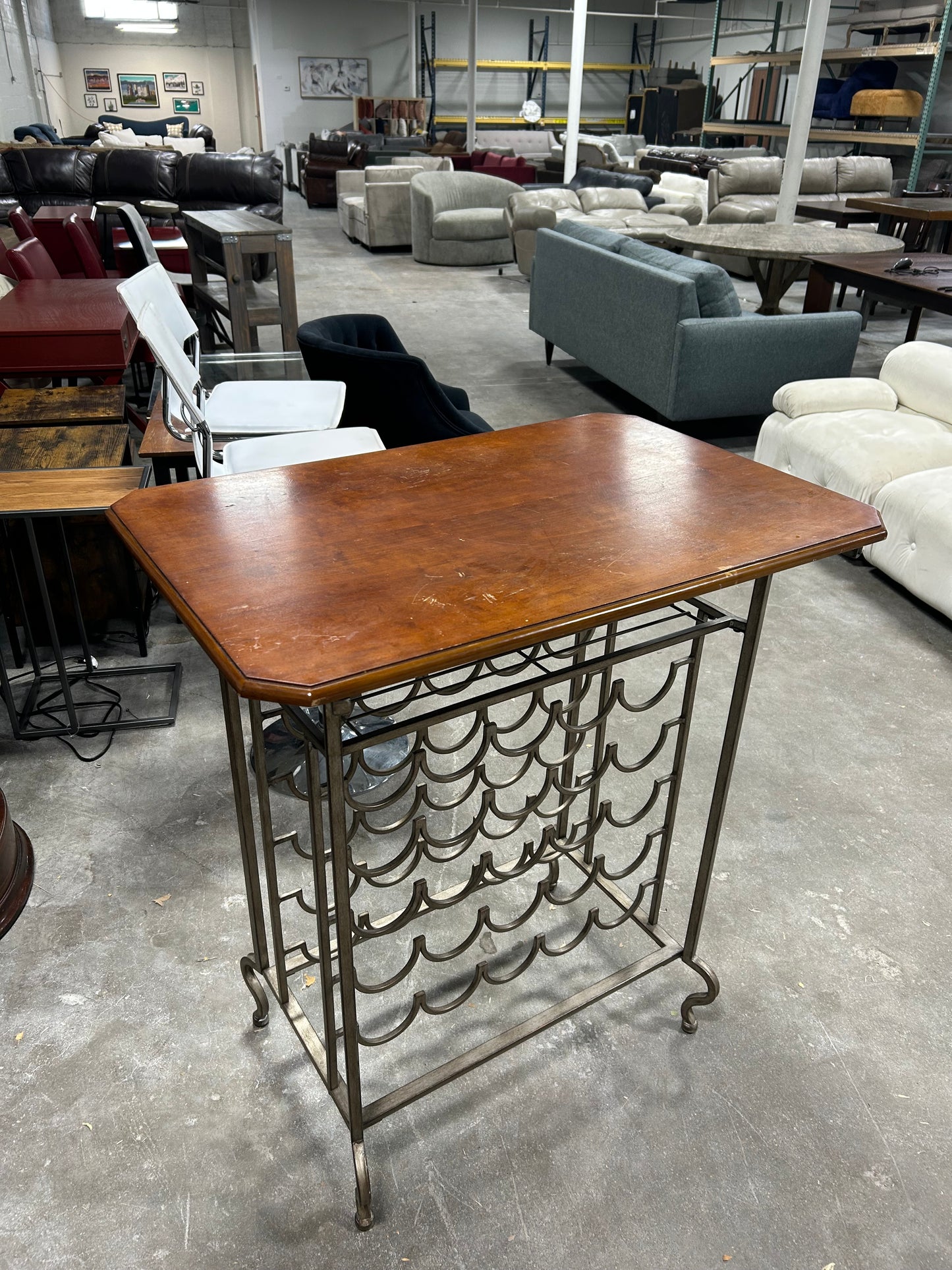 Wood & Metal High-Top Bar Table