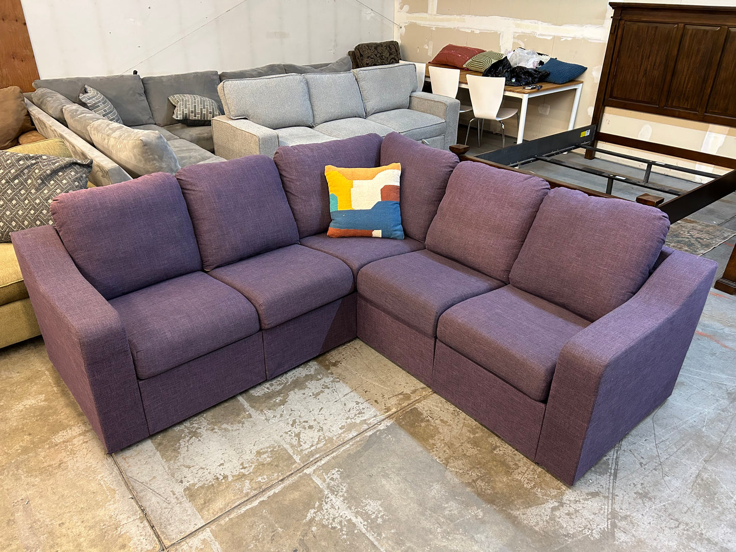 Purple Modular Sectional