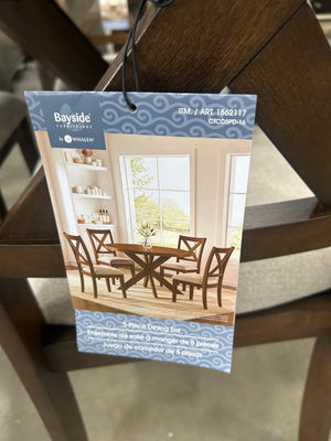 Bayside Furnishings Lathan 48” Round Dining Table & Chair Set