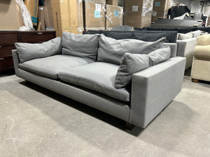 West Elm 92” Harmony Swoop Sofa (Pewter Gray)