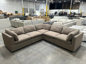 Albany Park Kova 122'' Corner Sectional (Hazelnut Performance Bouclé)