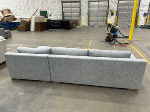 West Elm Dalton 2-Piece Chaise Sectional (Graphite)